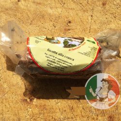 Ricotta Caprina alla Crusca - ser kozi z warstwą otrębów pszennych