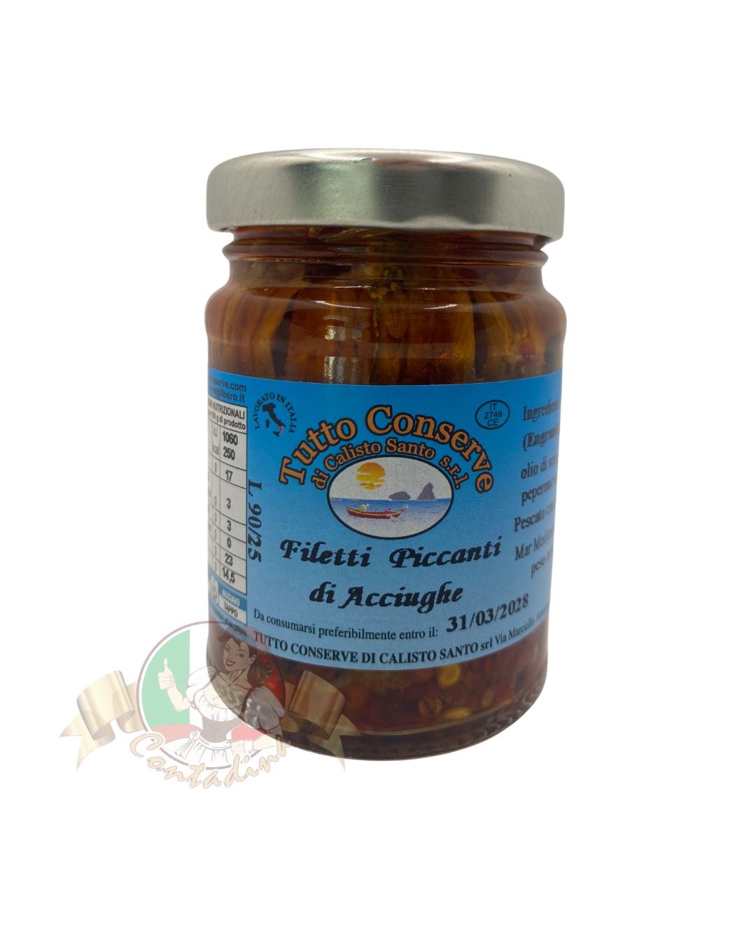 Anchois filety pikantne 200g - Filetti Piccanti di Acciughe