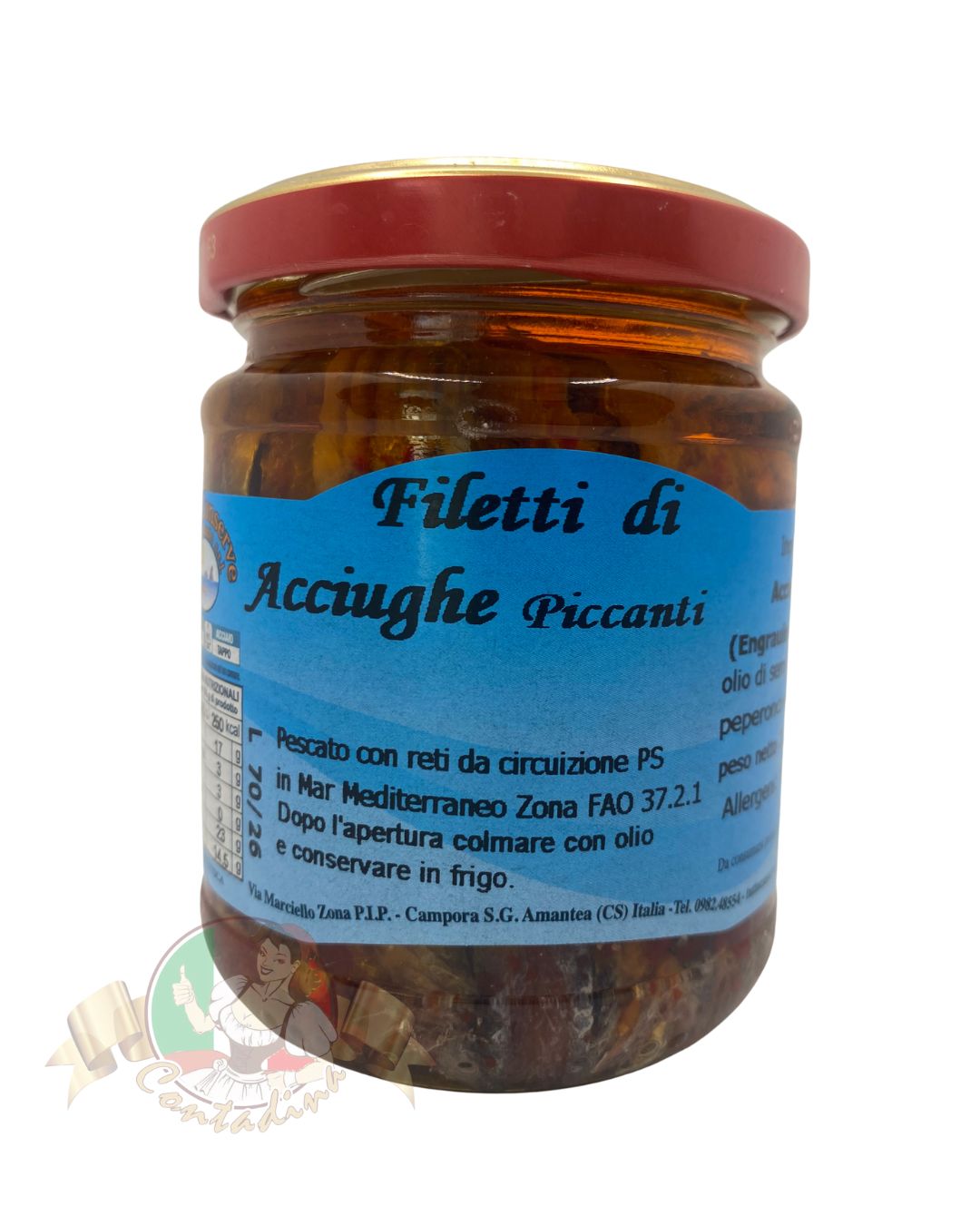 Anchois filety pikantne 100g - Filetti Piccanti di Acciughe