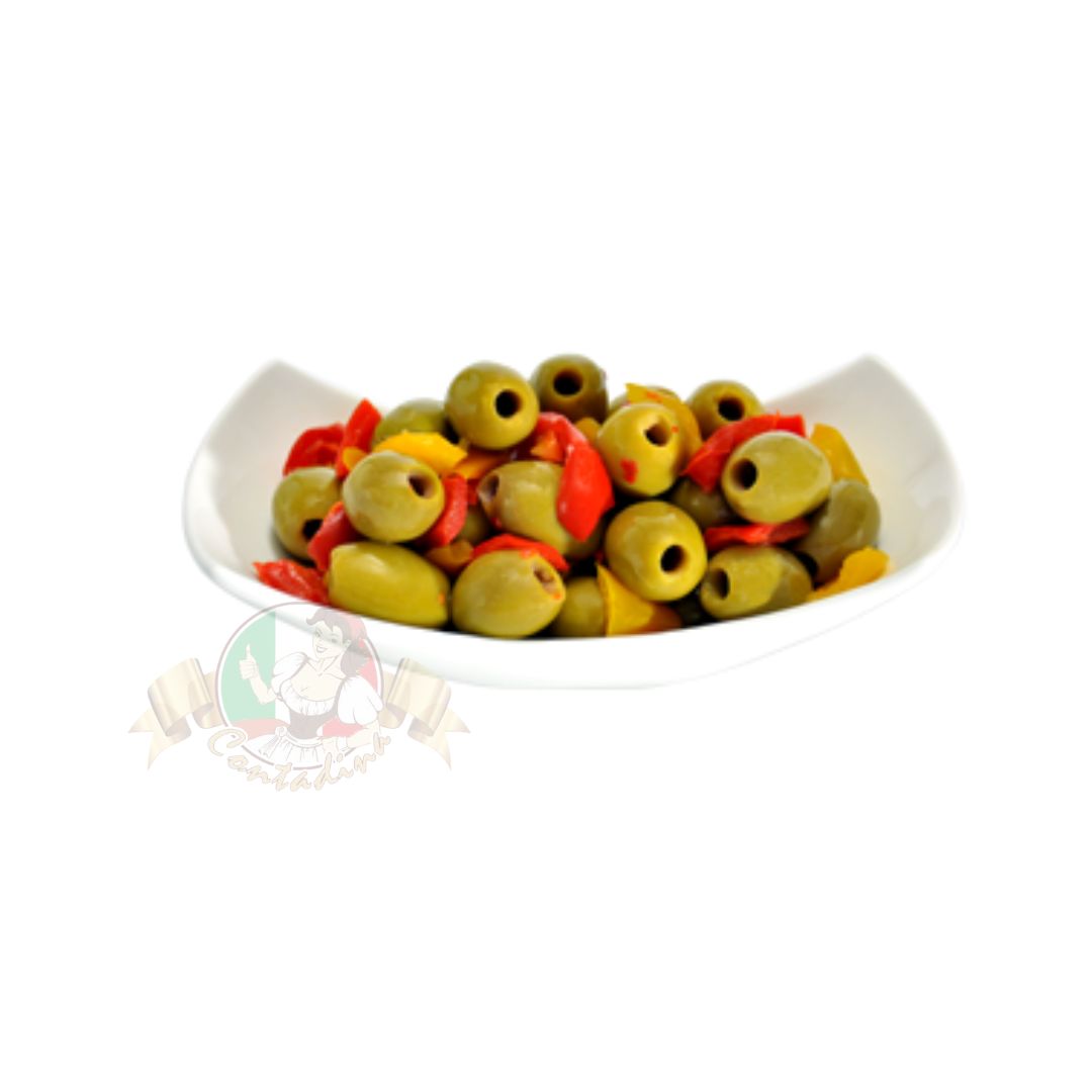 OLIVE DENOCCIOLATE AL PEPERONE 220G - obrazek 2